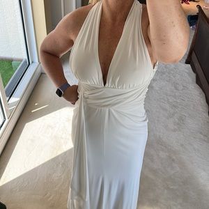 White House Black Market long v-neck Cocktail Dress